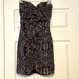 Guess strapless mini dress